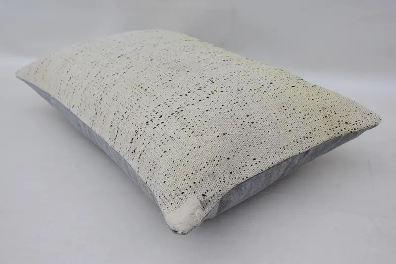 16x24白いクッションカバー、インテリアデザイナー枕、自由ho放な枕、トルコの枕、屋外パティオクッションケース、ぼろぼろのシックな枕、枕ケース - 6