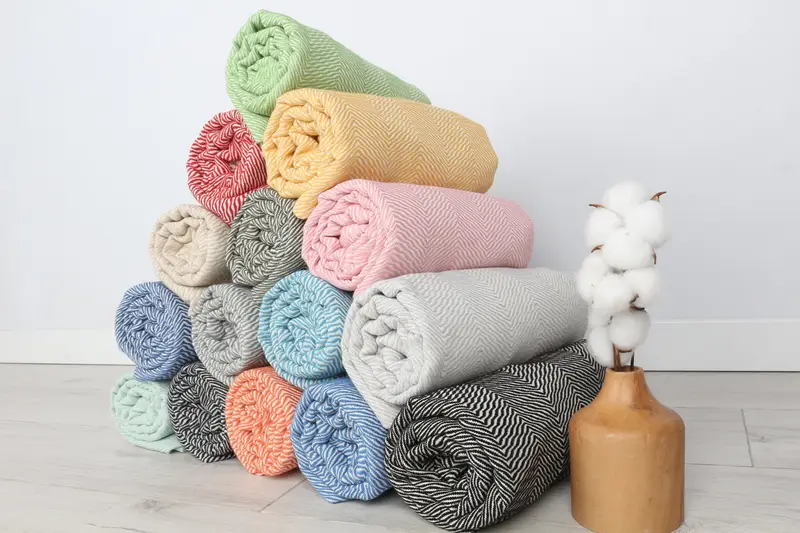 Personalized Kitchen Towel, Bridesmaid Gift, Gift For Him, Custom Hand Towel, 40x20 Cotton Chevron Towel, Wedding Day Gift For Bride, Kitchen Towel