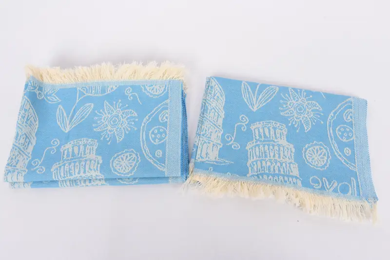 Embroidery Towel, 28x20 Cotton Italian Symbols Design Towel, Personalized Hand Towel, Bridesmaid Proposal Gift, Turkish Tea Towel, Small Bath Towels - 8