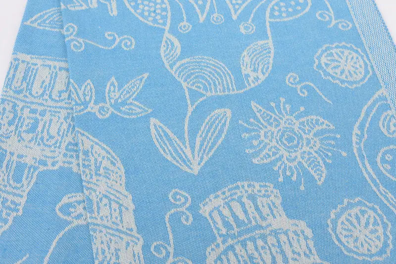 Embroidery Towel, 28x20 Cotton Italian Symbols Design Towel, Personalized Hand Towel, Bridesmaid Proposal Gift, Turkish Tea Towel, Small Bath Towels - 5