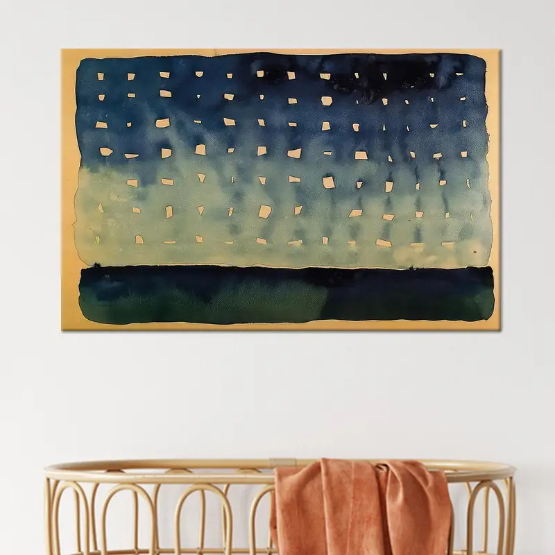 Modern Soyut Kanvas: Trendy Starlight Night Baskılı Sanat