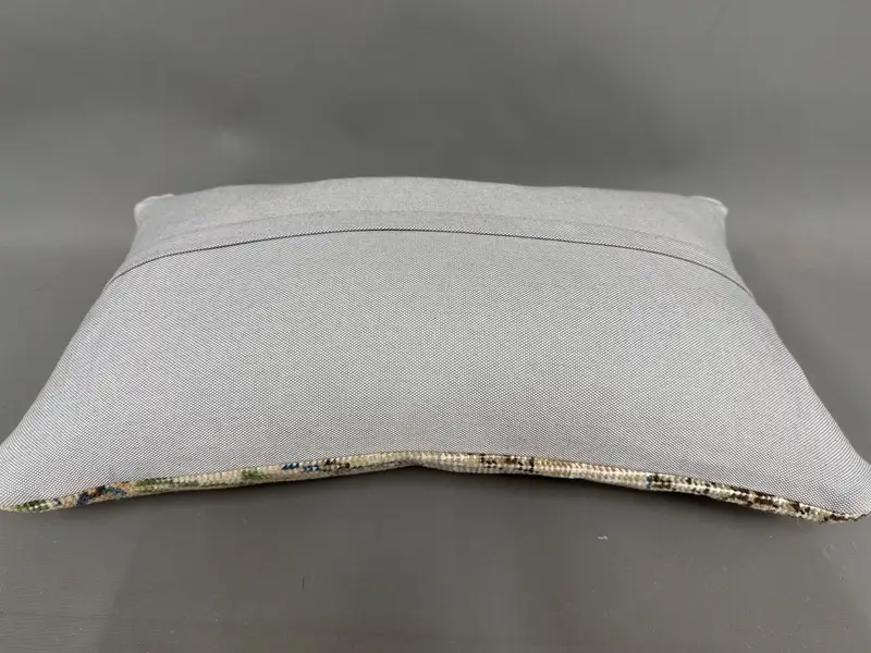 Decorative Bolster Pillow Sham, 12x20 Beige Cushion Case, Pillow Cover, Meditation Pillow, Vintage Kilim Pillow, Boho Pillow, Pillow for Couch - 7