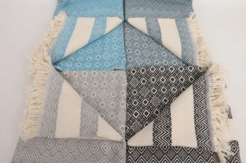 Unique Wedding Gift, Large Turkish Towel, Quick-dry peshtemal, Beach Towel Gift, 70x40 Cotton Diamond Towel, Bachelorette Favor, Beach Wedding Favor - 4