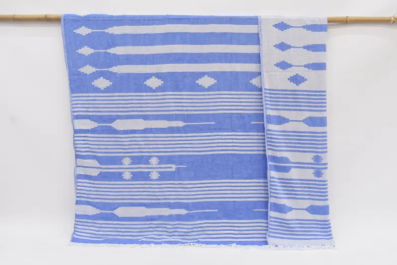 84x60 Cotton Patterned Towel, Boho Throw Blankets, Bridesmaid Gifts, Decorative Blanket, Bachelorette Party Gifts For Bride, Embroidery Bedspread - 1