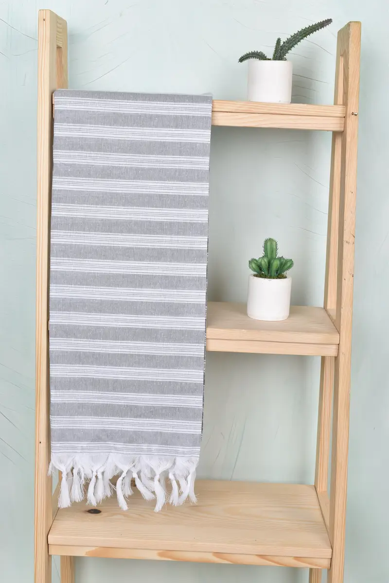 Quick-dry peshtemal, Sand-resistant towel, Bachelor Gift, Peshtemal Towel, 70x40 Cotton Striped Towel, Personalized Beach Towel, Custom Towel Beach - 8