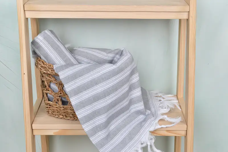 Quick-dry peshtemal, Sand-resistant towel, Bachelor Gift, Peshtemal Towel, 70x40 Cotton Striped Towel, Personalized Beach Towel, Custom Towel Beach - 4