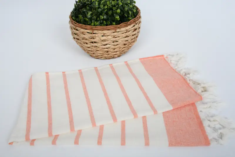Brautduschengeschäfte, kleine Badetücher, 36x18 Baumwollstreifenhandtuch, Hauswärmegeschenk, türkisches Handtuch Handtuch, Monogrammhandtücher, Brautjungferngeschenke - 4