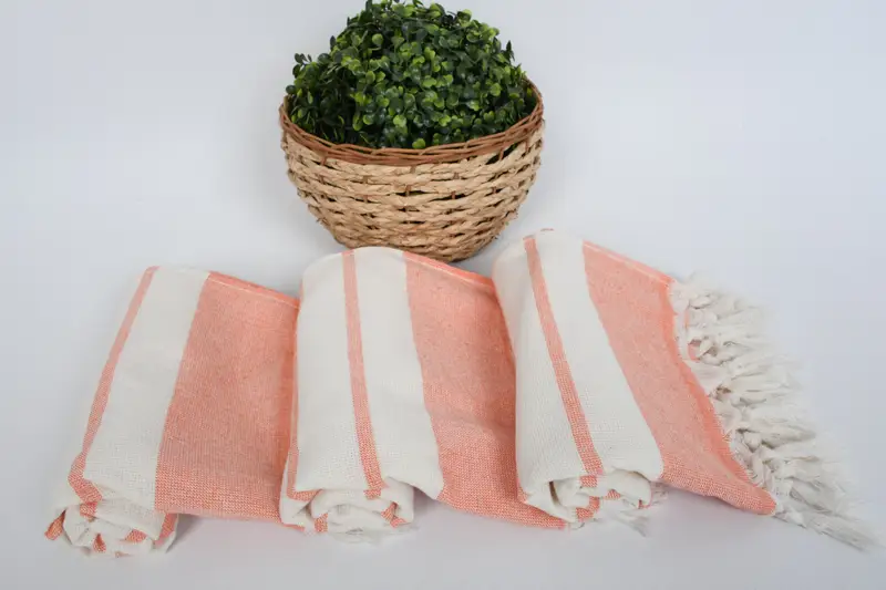 Brautduschengeschäfte, kleine Badetücher, 36x18 Baumwollstreifenhandtuch, Hauswärmegeschenk, türkisches Handtuch Handtuch, Monogrammhandtücher, Brautjungferngeschenke - 8