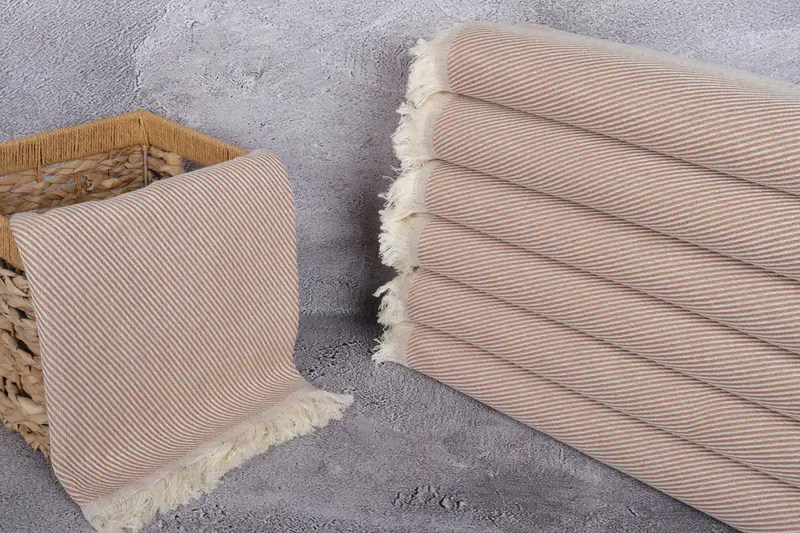 70x36 Cotton Striped Towel, Thin towel, Lightweight Turkish towel, Scarf Towel, Bachelor Party Gifts, Quick-Dry Beach Towel, Turkish Bath Towel USA - 3