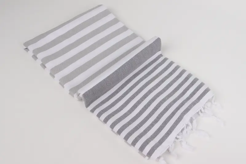 Travel towel, Custom Towel, Absorbent Turkish peshtemal towel for beach use, Personalized Gift For Her, Custom Gift, 68x36 Cotton Striped Towel - 6