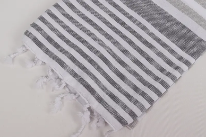 Travel towel, Custom Towel, Absorbent Turkish peshtemal towel for beach use, Personalized Gift For Her, Custom Gift, 68x36 Cotton Striped Towel - 7