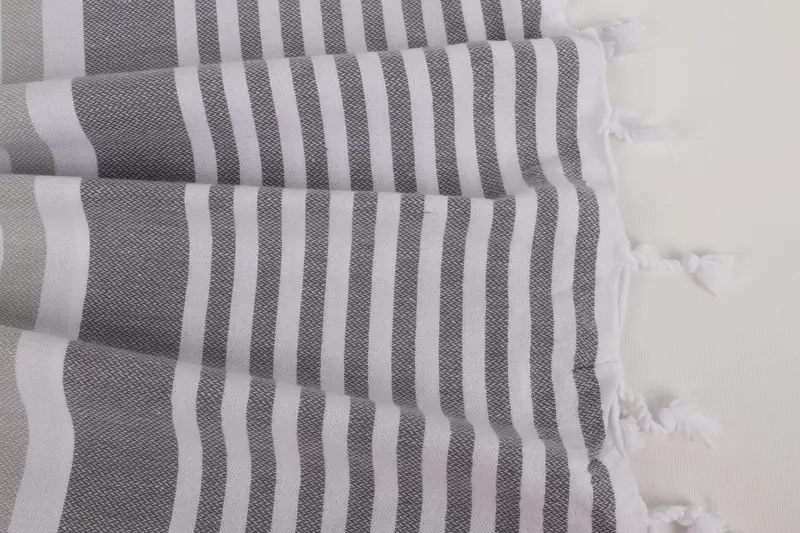 Travel towel, Custom Towel, Absorbent Turkish peshtemal towel for beach use, Personalized Gift For Her, Custom Gift, 68x36 Cotton Striped Towel - 8