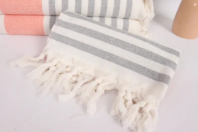 Monogram Hand Towel, Beach Wedding Favor, Gifts For Him, 36x18 Cotton Striped Terry Towel, Embroidery Towels, Kitchen Towel, Personalized Hand Towel - 4