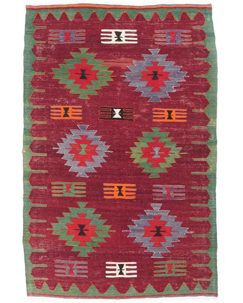 レッドラグ、4.7x6.9フィート - エレガントで多用途