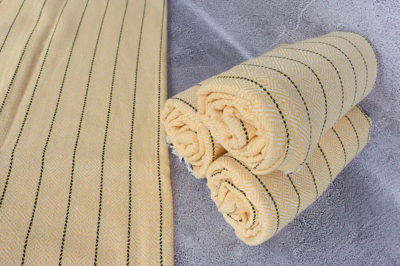 Custom Towel, Organic Cotton Towel, Anniversary Gift For Her, 68x38 Cotton Diamond Towel, Beach Theme Wedding Gift, Turkish hand towel, Custom Gift - 8