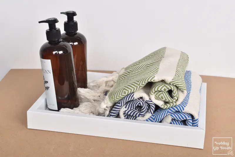 Diamond Turkish Hand Towel 100% Cotton Beige, 20x32 Inches