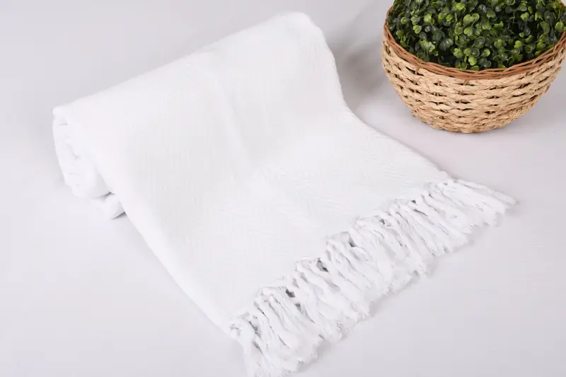 Monogram Beach Blanket, Bachelorette Gifts, Woven Blanket, 96x80 Cotton Chevron Towel, Monogram Blanket, Gift For Mom, Turkish Bedspread - 3