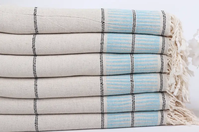 Gift Towel, 70x40 Linen Striped Towel, Oversized Beach Towel, Personalized Bridesmaid Gift, Lightweight Turkish towel, Bachelorette Party Gift - 3