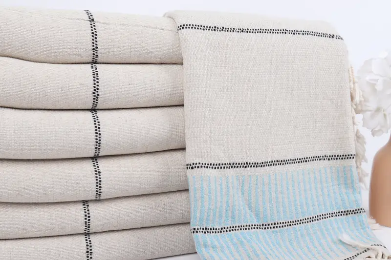 Gift Towel, 70x40 Linen Striped Towel, Oversized Beach Towel, Personalized Bridesmaid Gift, Lightweight Turkish towel, Bachelorette Party Gift - 2