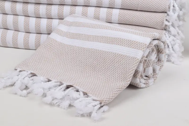Summer Towel, Custom Wedding Gifts, Large Turkish Towel, Valentines Day Gift For Him, Scarf Towel, 68x40 Cotton Striped Towel, Organic Turkish towel - 4