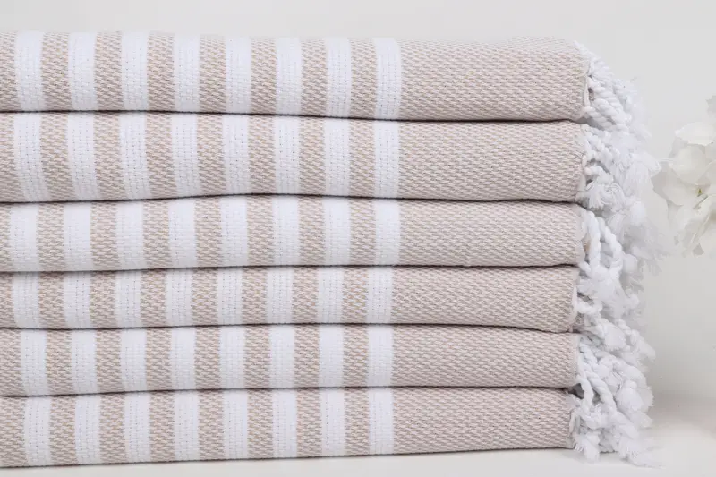 Summer Towel, Custom Wedding Gifts, Large Turkish Towel, Valentines Day Gift For Him, Scarf Towel, 68x40 Cotton Striped Towel, Organic Turkish towel - 3