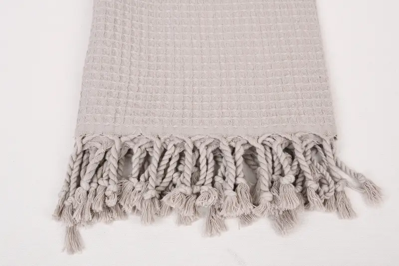 68x36 Cotton Waffle Towel, Bachelor Towel, Bridal Shower Gifts, Thin towel, Hammam towel, Bachelorette Party Favors, Turkish beach towel with fringe - 3