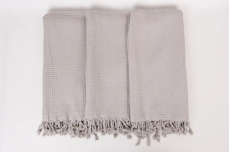 68x36 Cotton Waffle Towel, Bachelor Towel, Bridal Shower Gifts, Thin towel, Hammam towel, Bachelorette Party Favors, Turkish beach towel with fringe - 7