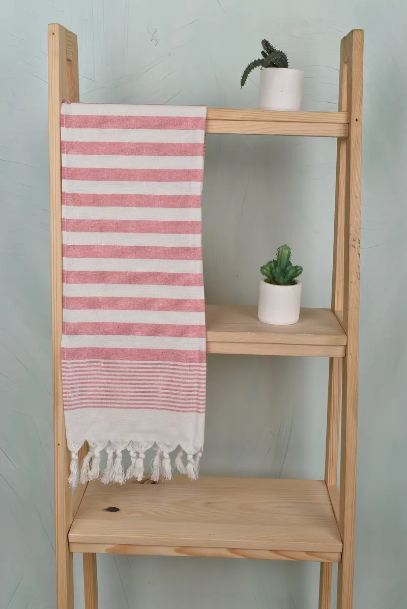 Merry Christmas Gifts, Bridal Shower Favors, Wedding Favors, 36x18 Cotton Striped Terry Towel, Spa Towel, Turkish Hand Towel, Small Bath Towels - 8