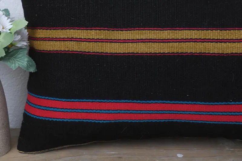 Bolster Cushion Cover, Turkish Kilim Pillow, Aesthetic Pillow, 12x20 Pink Cushion Cover, Home Decor Pillow, Pillow for Couch, Cushion Case - 3