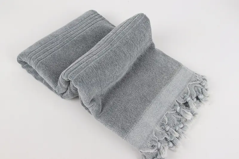 Absorbent towel, Sand-resistant towel, 70x36 Cotton Striped Terry Towel, Lightweight towel, Thin and lightweight Turkish peshtemal, Gift For Bride - 6