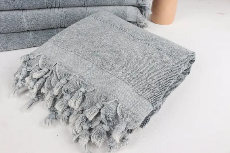 Absorbent towel, Sand-resistant towel, 70x36 Cotton Striped Terry Towel, Lightweight towel, Thin and lightweight Turkish peshtemal, Gift For Bride - 5