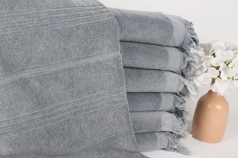 Absorbent towel, Sand-resistant towel, 70x36 Cotton Striped Terry Towel, Lightweight towel, Thin and lightweight Turkish peshtemal, Gift For Bride - 1