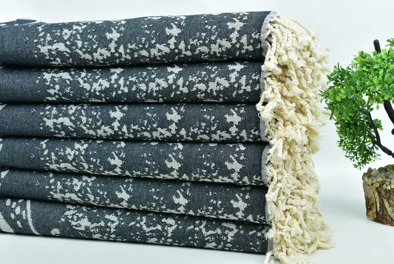 Lightweight Turkish towel, Best Beach Towel, Towel With Name, Welcome Wedding Gift, Absorbent Turkish towel, 70x40 Cotton Carretta Patterned Towel - 4