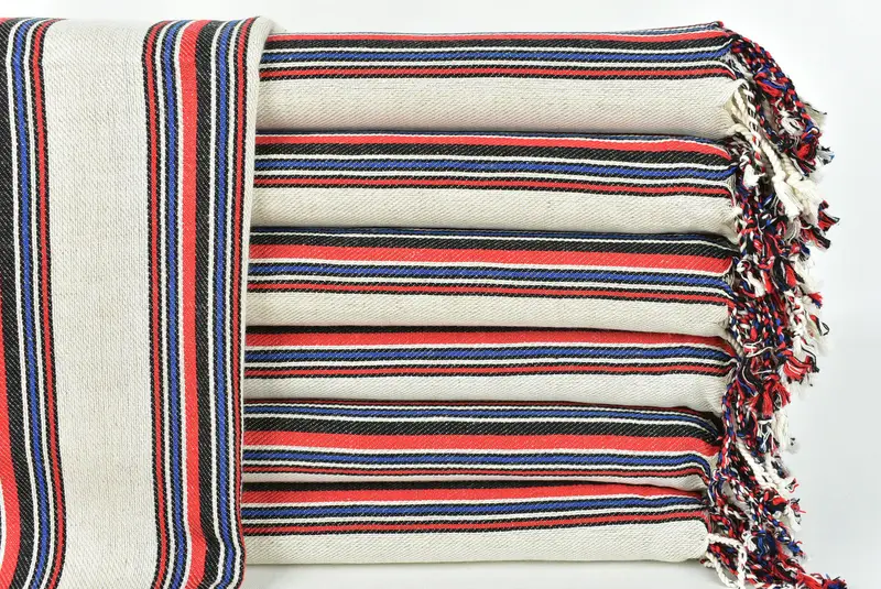 Scarf Towel, Personalized Wedding Gift, Organic Turkish towel, 70x38 Cotton Striped Towel, Personalized Gift For Him, Personalized Gifts - 1
