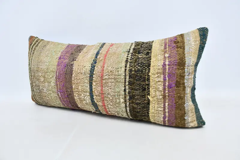 Vintage Pillow, Armchair Pillow Sham, 16x36 Beige Pillow Case, Pillow for Sofa, Turkish Pillow, Sustainable Pillow Case, Cushion Case - 4