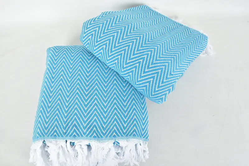96x80 Cotton Chevron Towel, Throw Blanket, Bachelor Party Favors, Turkish Towel Beach Blanket, Bachelorette Party Favors, Personalized Gifts - 6