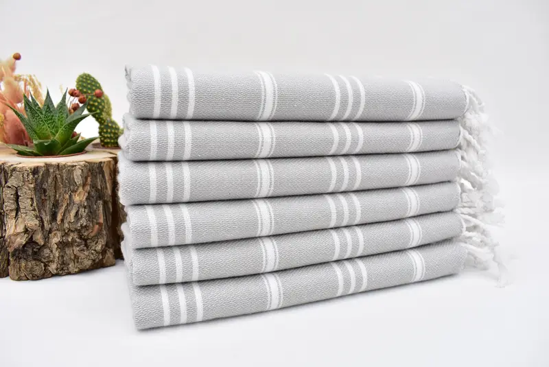 Spa Towel, Personalized Gifts, Bridesmaid Gift Towel, Personalized Hand Towel, Personalized Kitchen Towel, Gift For Him, 40x24 Cotton Striped Towel - 2