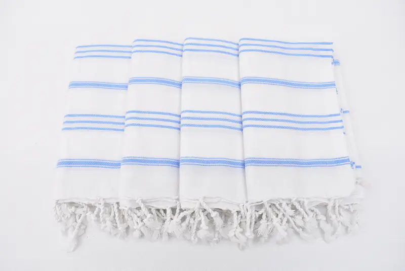 Holiday Towel, Bathroom Hand Towel, Monogrammed Hand Towel, Personalized Gift, Bathroom Towels, 40x24 Cotton Striped Towel, Wedding Anniversary Gift - 3