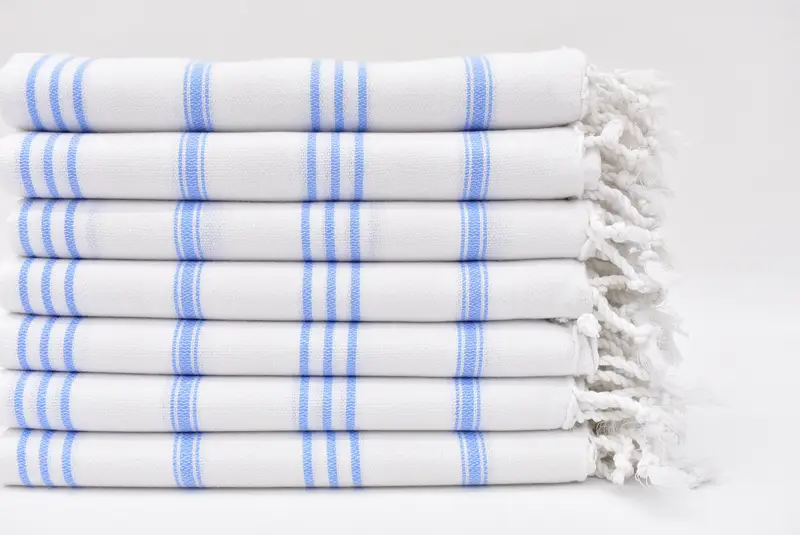 Holiday Towel, Bathroom Hand Towel, Monogrammed Hand Towel, Personalized Gift, Bathroom Towels, 40x24 Cotton Striped Towel, Wedding Anniversary Gift - 1