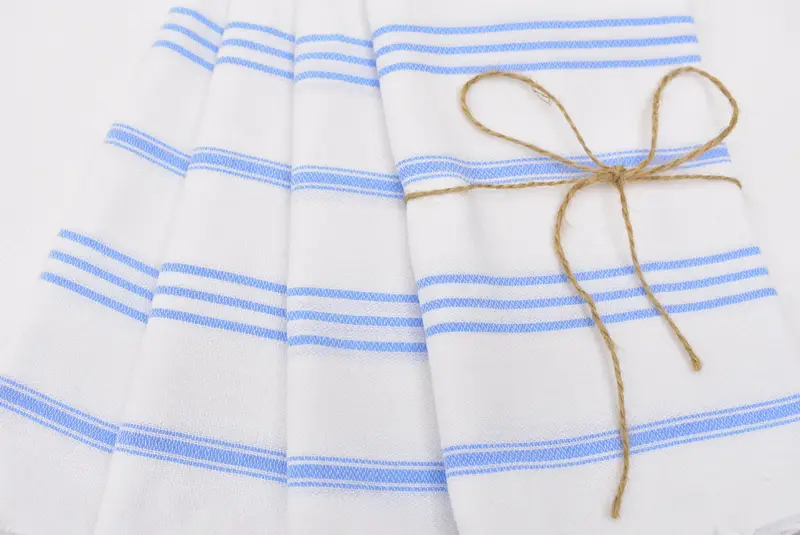 Holiday Towel, Bathroom Hand Towel, Monogrammed Hand Towel, Personalized Gift, Bathroom Towels, 40x24 Cotton Striped Towel, Wedding Anniversary Gift - 4