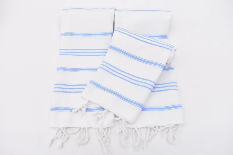 Holiday Towel, Bathroom Hand Towel, Monogrammed Hand Towel, Personalized Gift, Bathroom Towels, 40x24 Cotton Striped Towel, Wedding Anniversary Gift - 6