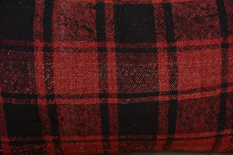 Turkish Kilim Pillow, Kilim Cushion Sham, 16x24 Red Cushion Case, Boho Pillow, Car Cushion, Christmas Pillow Case, Cushion Case, Bright Pillow - 3