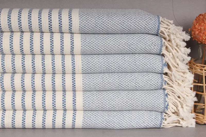 Beach Size Towel, Bridal Party Gifts, Turkish hand towel, Bachelorette Party Gifts Bridesmaids, 76x40 Cotton Striped Towel, Bridesmaid Gift Towel - 2