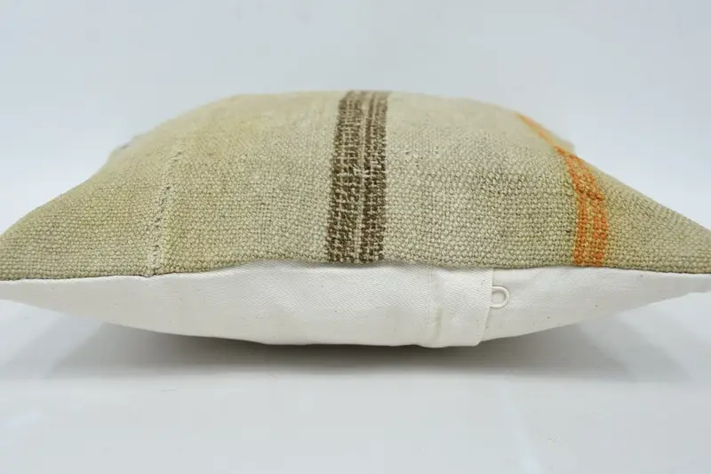Außenterrassenkissen, 12x12 Beige Kissen, Vintage -Kissen, Boho -Kissenschein -Abdeckung, osmanische Kissenabdeckung, Kissen, Kissen für Couch - 5