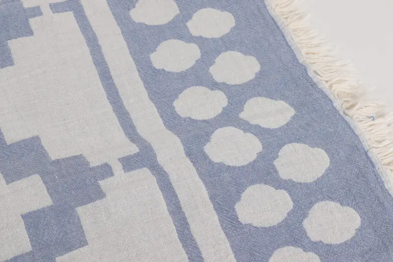 70x36 Cotton Geometric Towel, Quick-dry peshtemal, Soft and absorbent Turkish towel, Personalize Gift, Sand-free towel, Turkish bath towel - 4