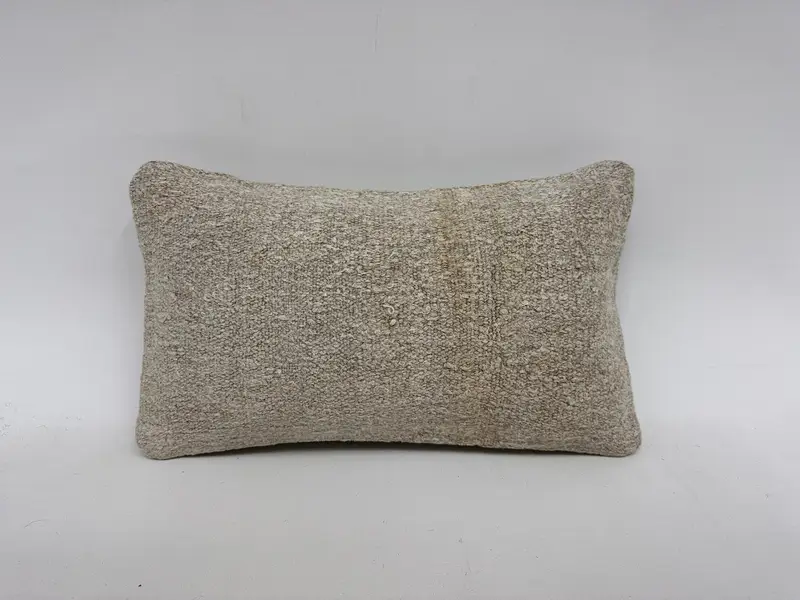 Interior Designer Pillow, Throw Kilim Pillow, Decorative Throw Pillow, 12x20 White Pillow Case, Ethnic Throw Cushion, Cushion, Turkish Kilim Pillow - 1