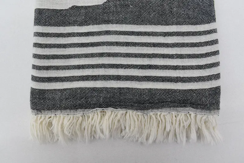 Personalized Turkish Towel, Organic Beach Towel, Bridal Shower Favor, 70x36 Cotton Striped Towel, Custom Turkish Towel, Soft towel, Beach Towel Gift - 5