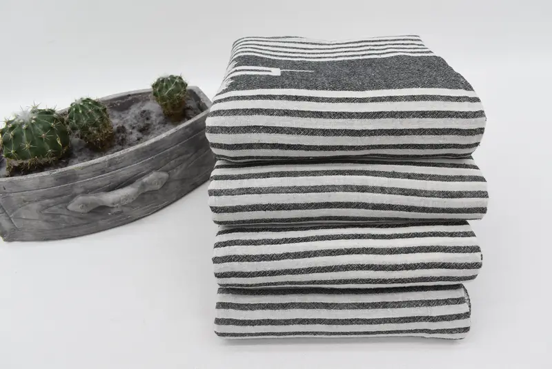 Personalized Turkish Towel, Organic Beach Towel, Bridal Shower Favor, 70x36 Cotton Striped Towel, Custom Turkish Towel, Soft towel, Beach Towel Gift - 7