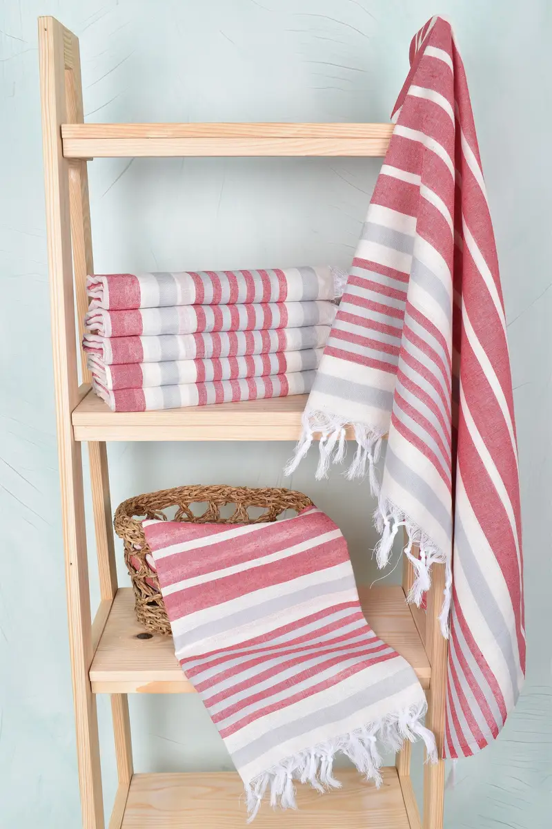 Grandma Gift, Custom Towel, 68x40 Cotton Striped Towel, Beach Towel Gift, Turkish Beach Towel Monogram, Absorbent Turkish towel, Turkish Towel Bulk - 3