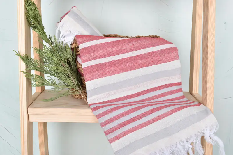 Grandma Gift, Custom Towel, 68x40 Cotton Striped Towel, Beach Towel Gift, Turkish Beach Towel Monogram, Absorbent Turkish towel, Turkish Towel Bulk - 4